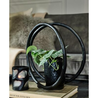 Lysestake ring sort 30x30