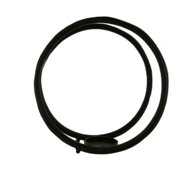 Lysestake sort ring 38cmx38cm
